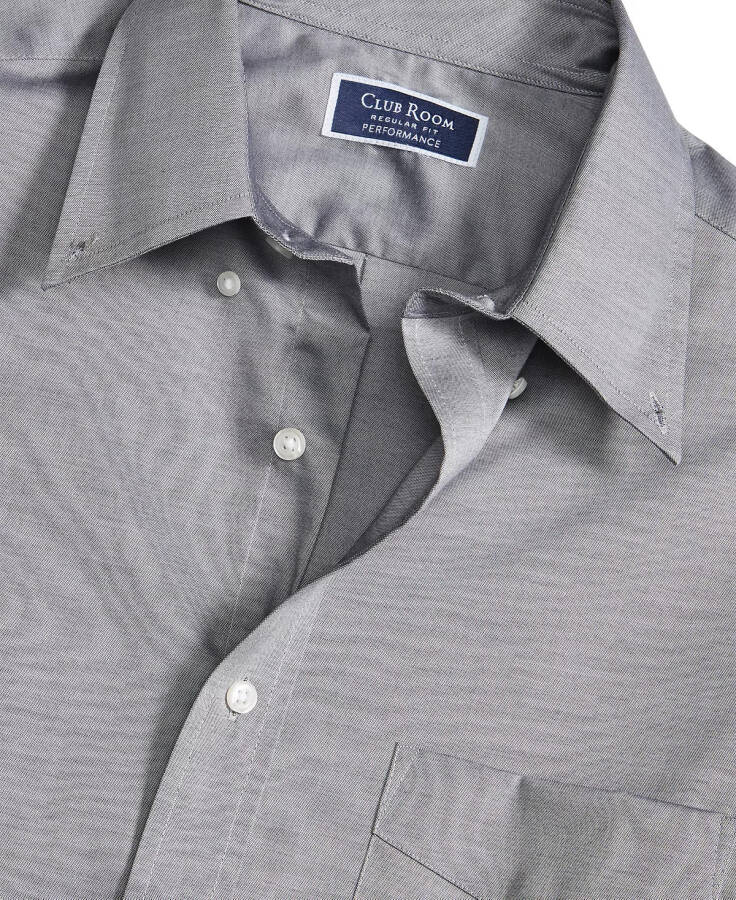 Men's Regular Fit Pinpoint Dress Shirt, Created for Modazone Grey - 13