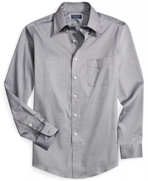 Men's Regular Fit Pinpoint Dress Shirt, Created for Modazone Grey - 15