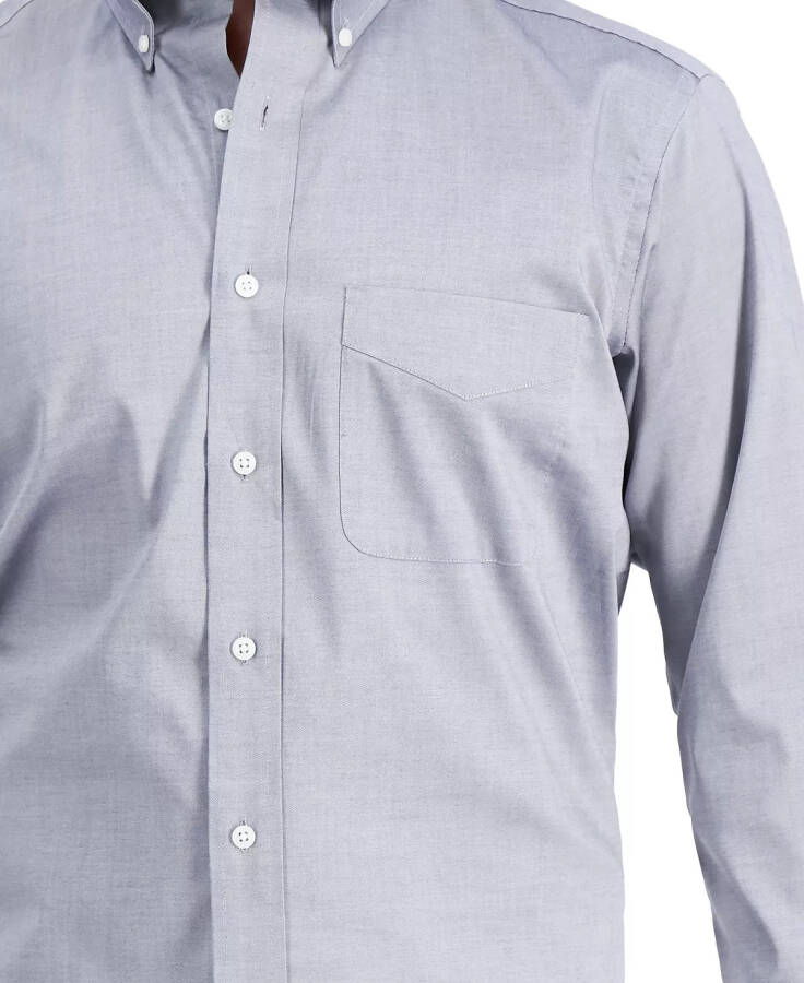 Men's Regular Fit Pinpoint Dress Shirt, Created for Modazone Grey - 2