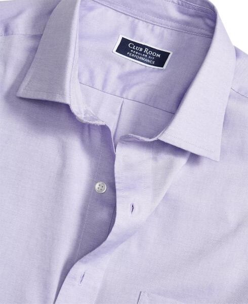 Men's Regular Fit Pinpoint Dress Shirt, Created for Modazone Lavender - 12