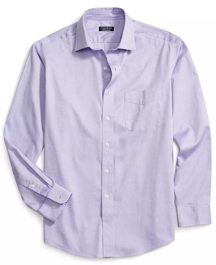 Men's Regular Fit Pinpoint Dress Shirt, Created for Modazone Lavender - 14