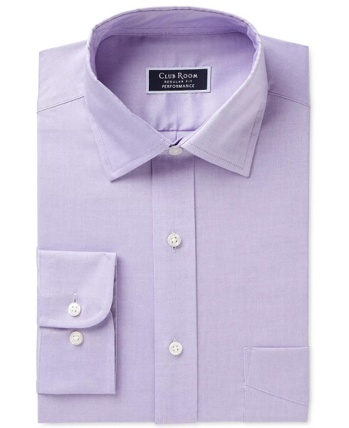 Men's Regular Fit Pinpoint Dress Shirt, Created for Modazone Lavender - 15