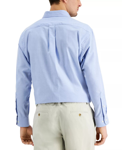 Men's Regular Fit Pinpoint Dress Shirt, Created for Modazone Light Blue - 3