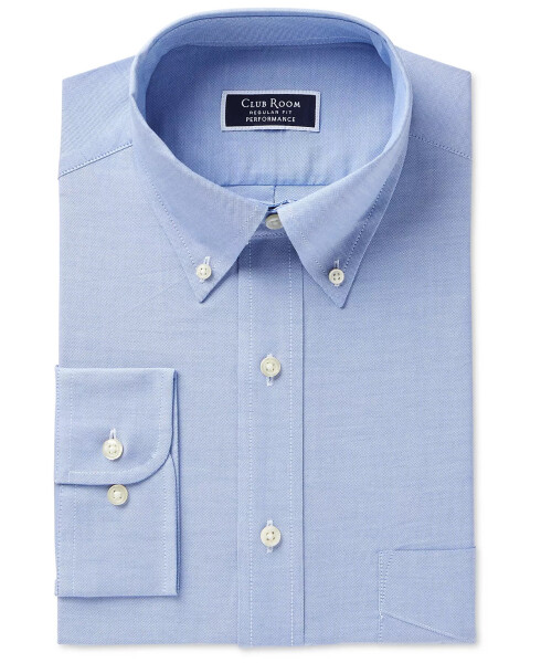 Men's Regular Fit Pinpoint Dress Shirt, Created for Modazone Light Blue - 7