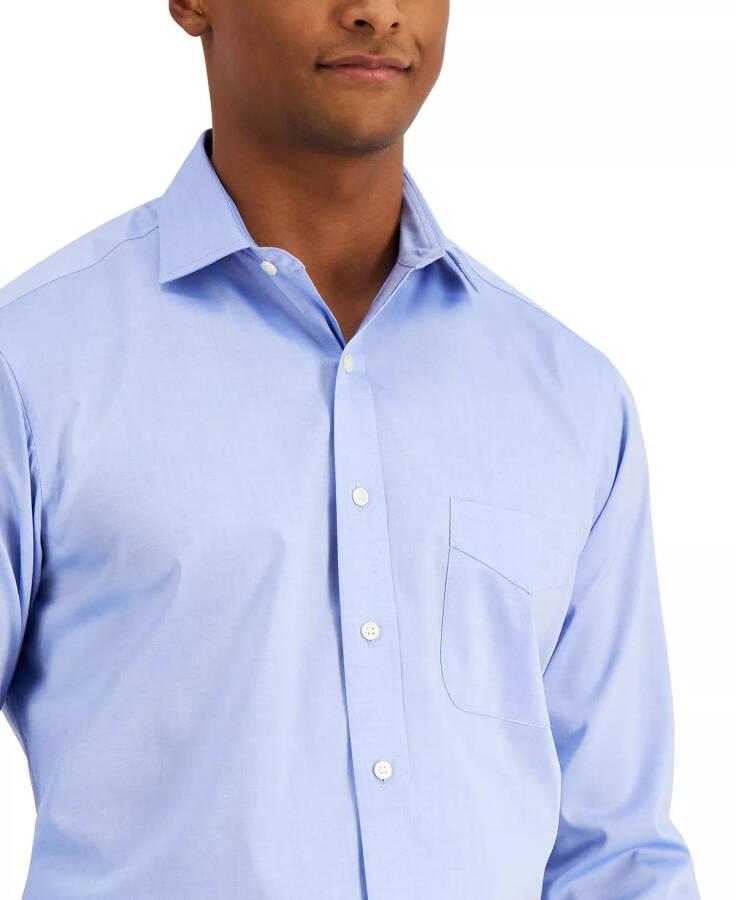 Men's Regular Fit Pinpoint Dress Shirt, Created for Modazone Light Blue - 10