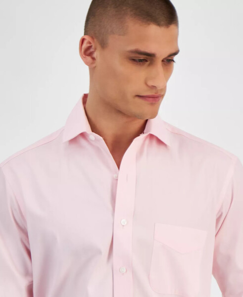 Men's Regular Fit Pinpoint Dress Shirt, Created for Modazone Rose Shadow Pin - 6