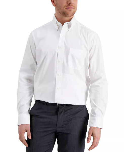 Men's Regular Fit Pinpoint Dress Shirt, Created for Modazone White - 10