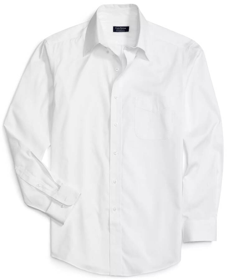 Men's Regular Fit Pinpoint Dress Shirt, Created for Modazone White - 15