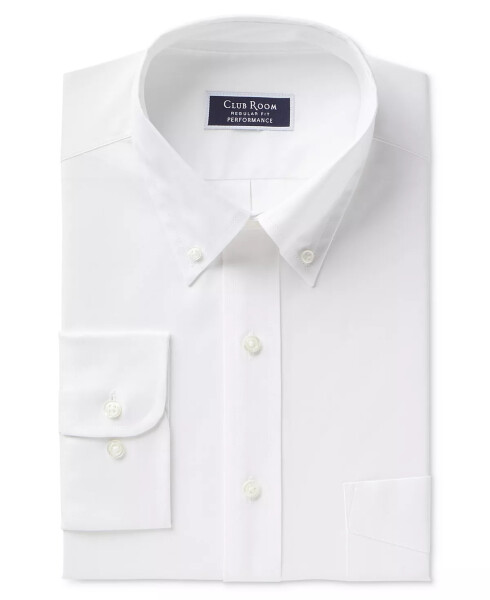 Men's Regular Fit Pinpoint Dress Shirt, Created for Modazone White - 16