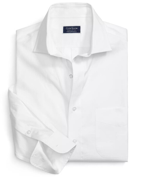 Men's Regular Fit Pinpoint Dress Shirt, Created for Modazone White - 15