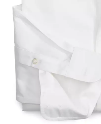 Men's Regular Fit Pinpoint Ko'ylak, Modazone-Oq uchun yaratilgan - 4