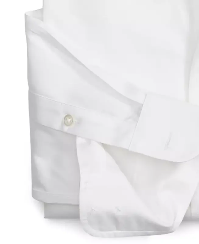 Men's Regular Fit Pinpoint Ko'ylak, Modazone-Oq uchun yaratilgan - 4