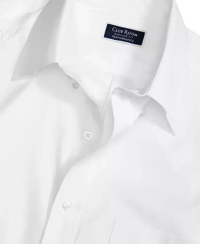 Men's Regular Fit Pinpoint Ko'ylak, Modazone-Oq uchun yaratilgan - 3