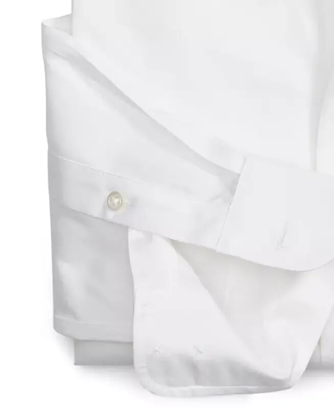 Men's Regular Fit Pinpoint Ko'ylak, Modazone-Oq uchun yaratilgan - 4