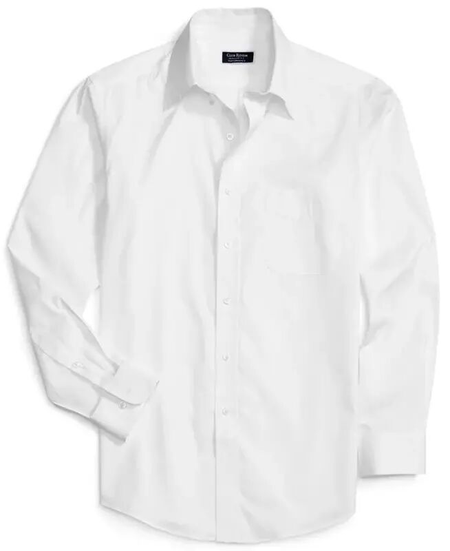 Men's Regular Fit Pinpoint Ko'ylak, Modazone-Oq uchun yaratilgan - 6