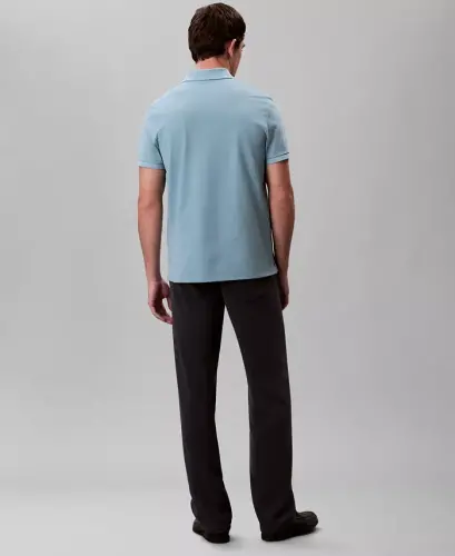 Men's Regular-Fit Smooth Cotton Monogram Logo Polo Shirt - CALVIN KLEIN (1)