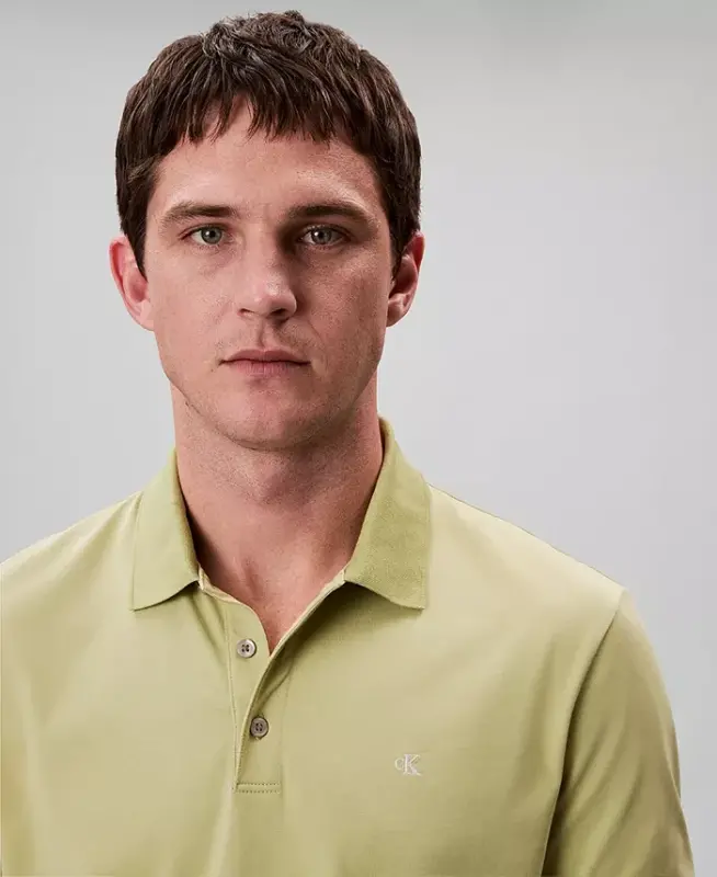 Men's Regular-Fit Smooth Cotton Monogram Logo Polo Shirt - Winter Pear - 2