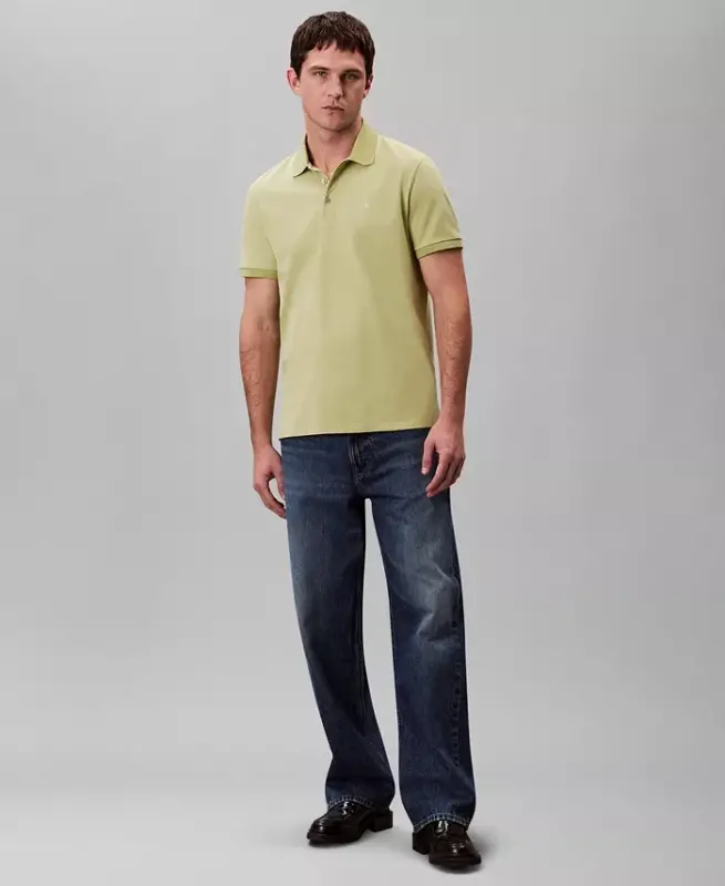 Men's Regular-Fit Smooth Cotton Monogram Logo Polo Shirt - Winter Pear - 4