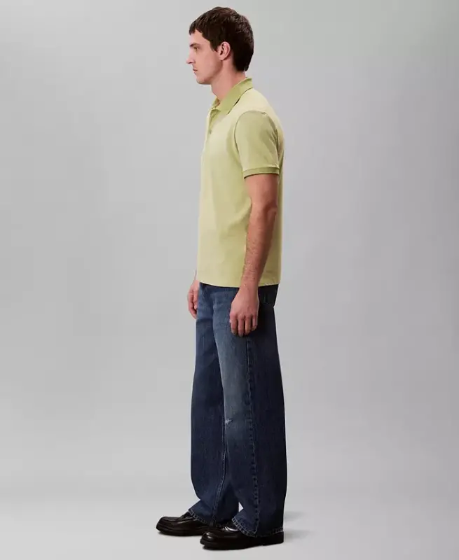 Men's Regular-Fit Smooth Cotton Monogram Logo Polo Shirt - Winter Pear - 5