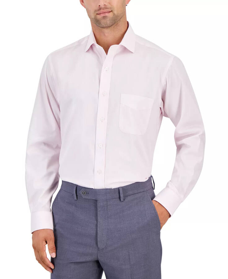 Men's Regular-Fit Solid Dress Shirt, Created for Modazone Parfait Pink - 6