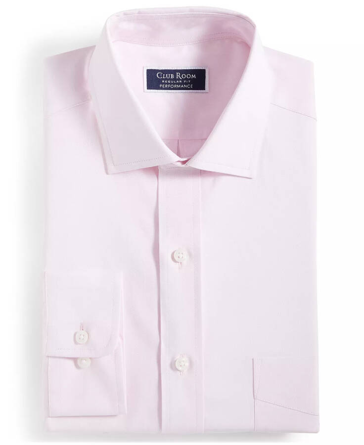 Men's Regular-Fit Solid Dress Shirt, Created for Modazone Parfait Pink - 4