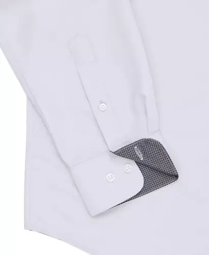 Men's Regular Fit Solid Wrinkle Free Performance Dress Shirt - 5