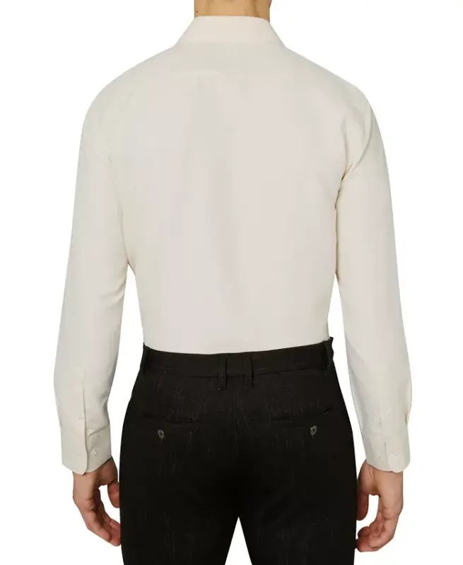 Men's Regular Fit Solid Wrinkle Free Performance Dress Shirt - 3