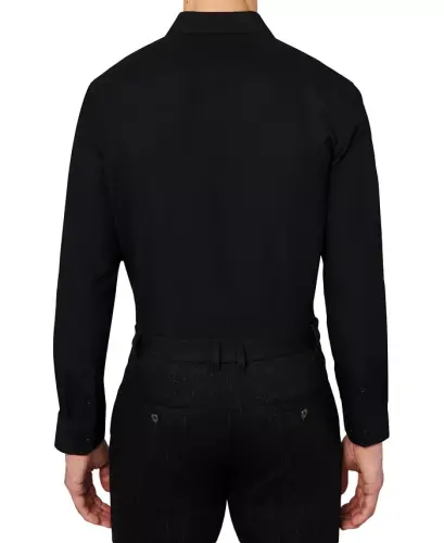 Men's Regular Fit Solid Wrinkle Free Performance Dress Shirt - 3