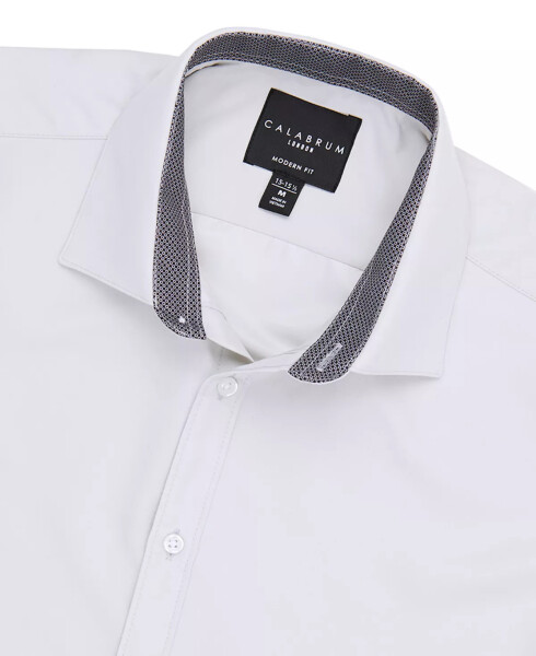 Men's Regular Fit Solid Wrinkle Free Performance Dress Shirt Grey - 1