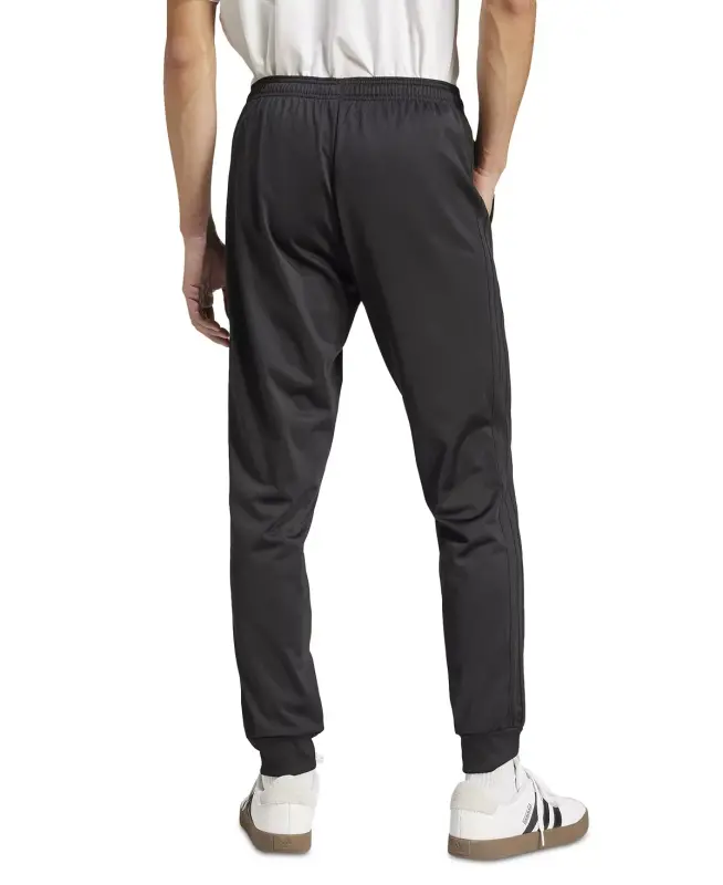 Men's Regular-Fit Tapered Stripe Track Pants-Black/blac - 2