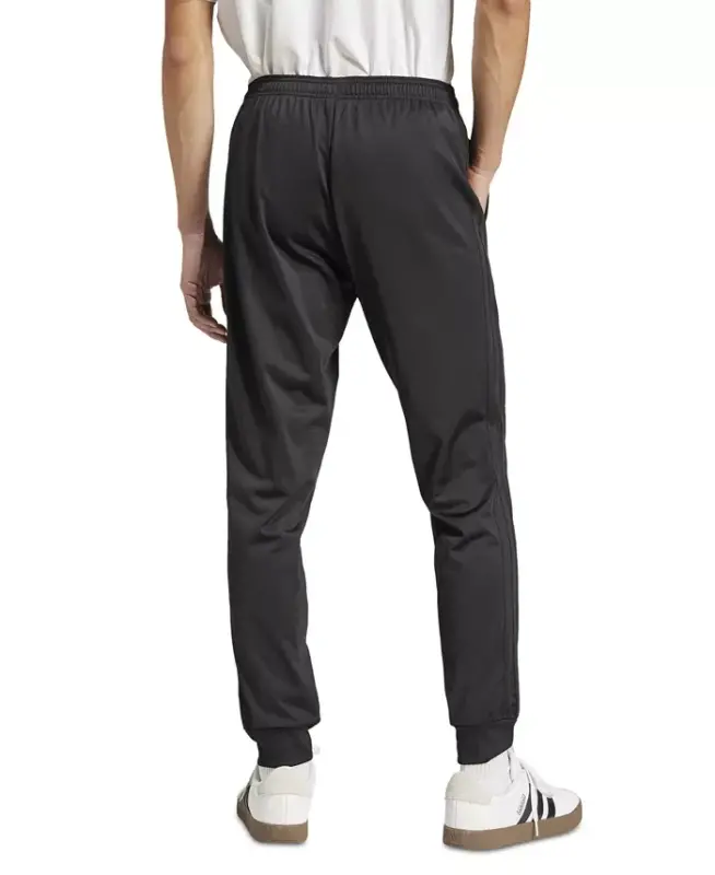 Men's Regular-Fit Tapered Stripe Track Pants-Black/blac - 2