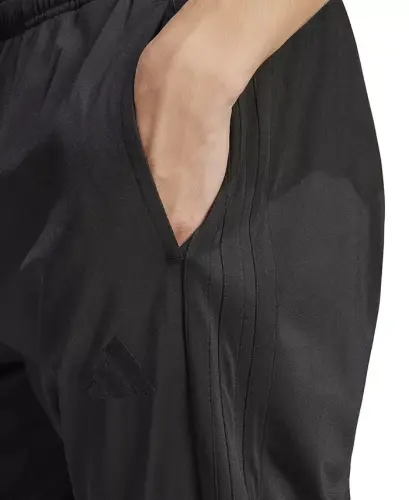 Men's Regular-Fit Tapered Stripe Track Pants-Black/blac - 3