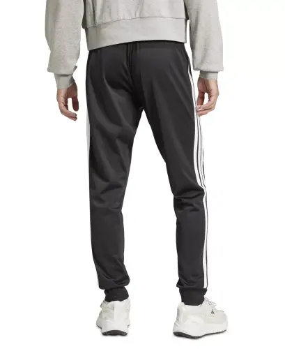 Men's Regular-Fit Tapered Stripe Track Pants-Black/whit - ADIDAS (1)