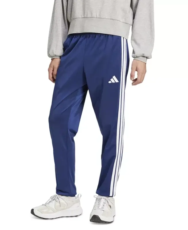 Men's Regular-Fit Tapered Stripe Track Pants-Dkblue - 1