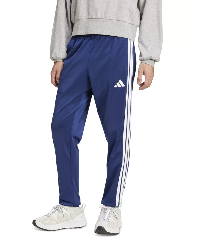 Men's Regular-Fit Tapered Stripe Track Pants-Dkblue - ADIDAS