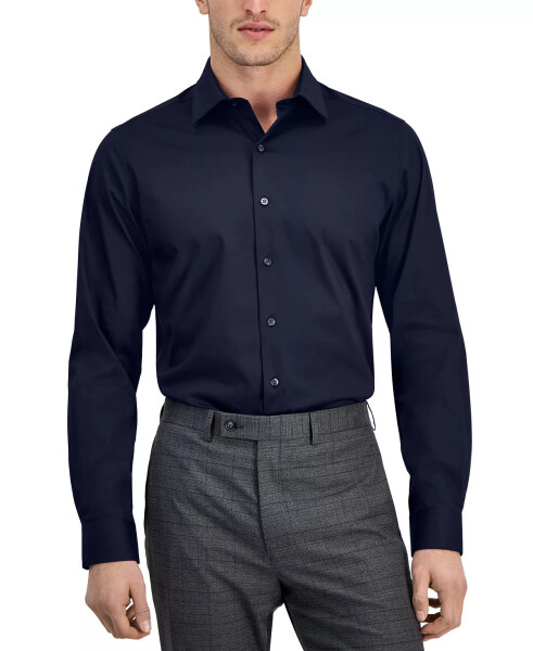 Men's Regular-Fit Temperature Regulating Solid Dress Shirt, Created for Modazone Blu Notte - 2