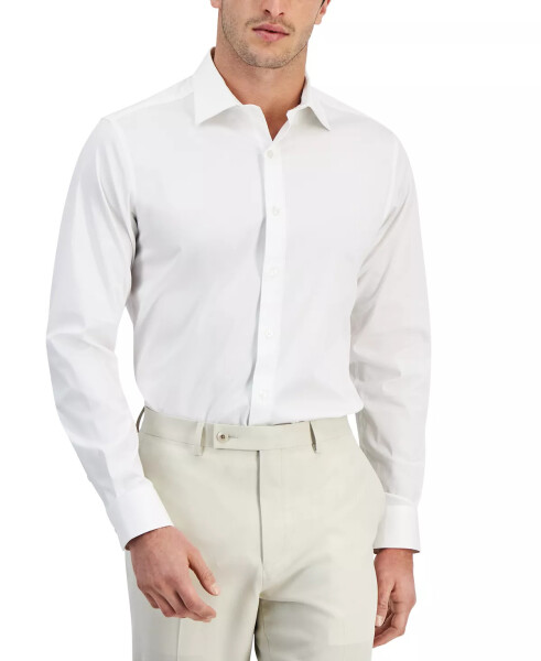 Men's Regular-Fit Temperature Regulating Solid Dress Shirt, Created for Modazone Bright White - 1