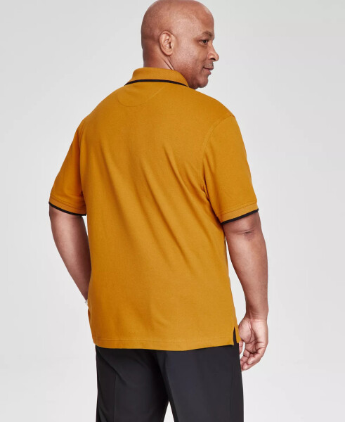 Men's Regular-Fit Tipped Performance Polo Shirt, Created for Modazone Golden - 8