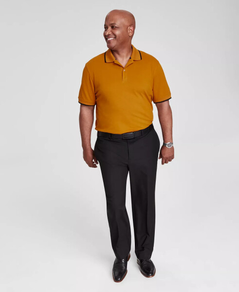 Men's Regular-Fit Tipped Performance Polo Shirt, Created for Modazone Golden - 1