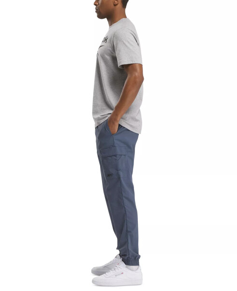 Men's Regular-Fit Uniform Cargo Pants East Coast Blue Grey - 3