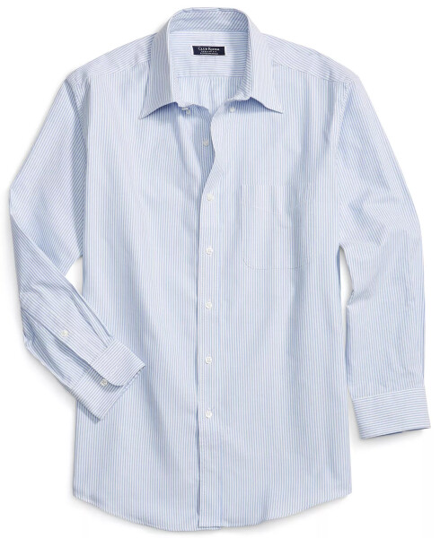 Men's Regular Fit University Stripe Dress Shirt, Created for Modazone Blue/White - 14