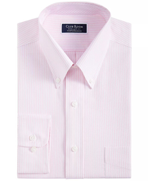 Men's Regular Fit University Stripe Dress Shirt, Created for Modazone Orchid Pink - 10