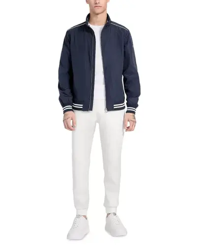 Men's Regular-Fit Urban Stripe Bomber Jacket-Smart Blue - GUESS (1)