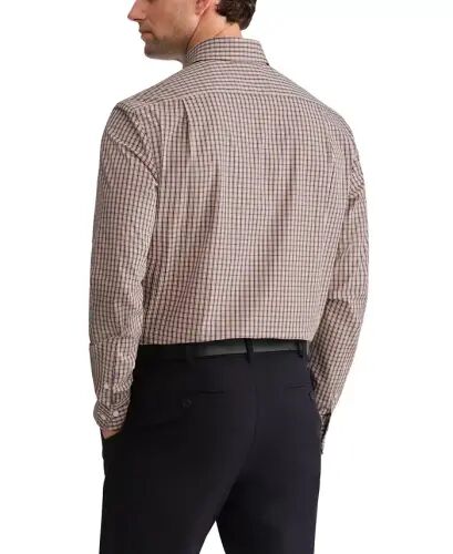 Men's Regular Fit Wrinkle Resistant Stretch Dress Shirt - Beige - Tommy Hilfiger (1)