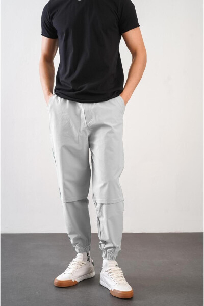 Men's Relax Fit Jogger Pants with Elastic Waistband and Cuffs - 13