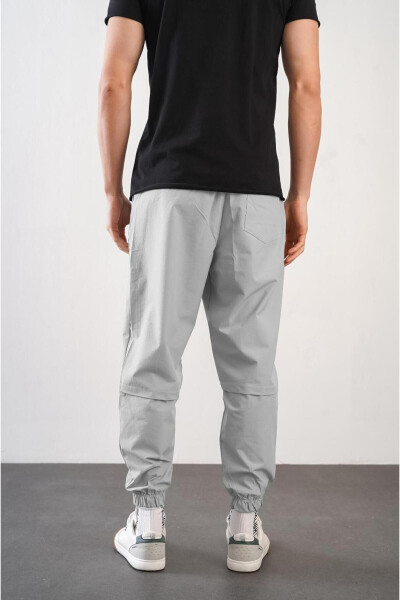 Men's Relax Fit Jogger Pants with Elastic Waistband and Cuffs - 15