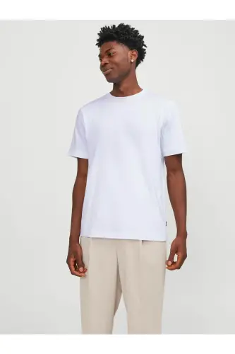 Men's Relaxed Fit Basic T-shirt - 12254412-White 
