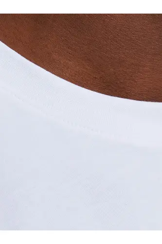 Men's Relaxed Fit Basic T-shirt - 12254412-White - 5