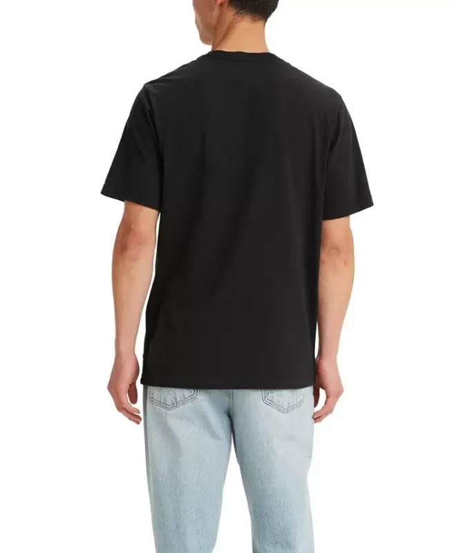 Men's Relaxed Fit Box Tab Logo Crewneck T-shirt - 2