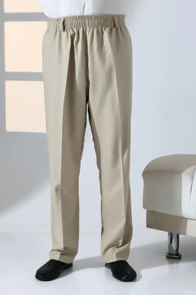 Men's Relaxed Fit Elastic Waist Pocketed Hajj and Umrah - 4